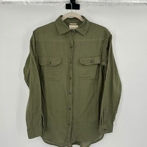 Denim & Supply Ralph Lauren RL Boyfriend Shirt Olive Green Cotton Medium NWT
